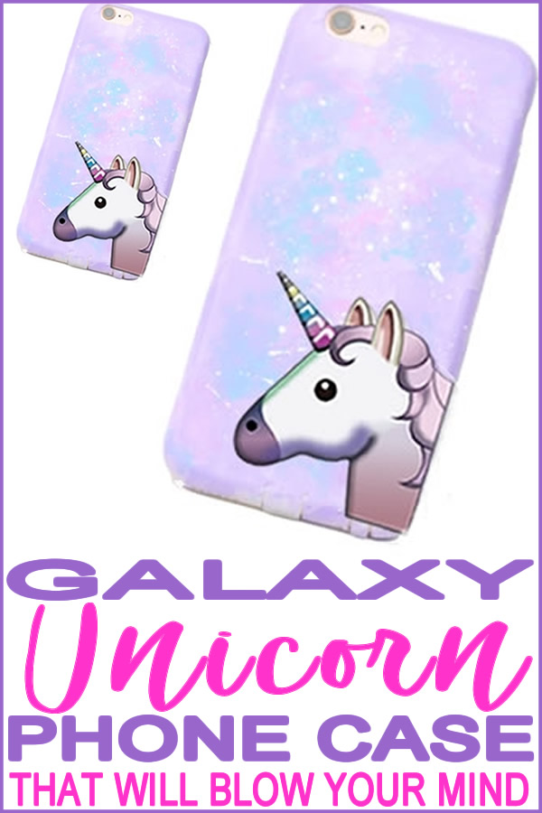 DIY galaxy unicorn phone case