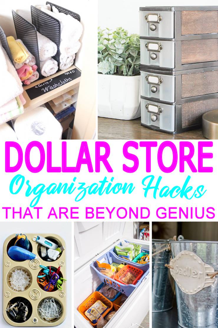 DIY Dollar Store Hacks_Organization & Storage Ideas - DIY Projects For Home