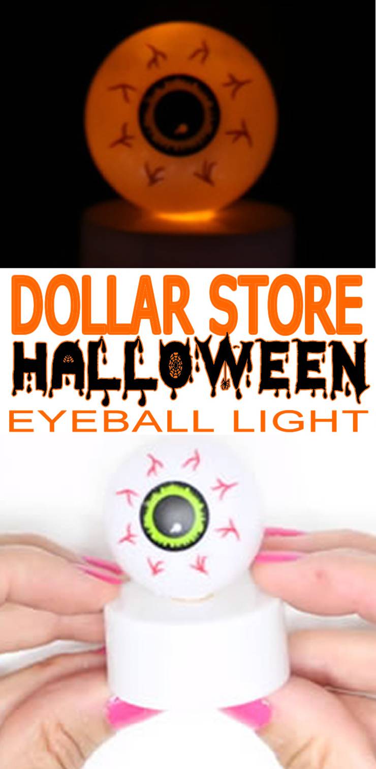 Dollar Store Halloween Decorations - Easy DIY & Scary Bloodshot Eyeball Lights - Simple & Creepy Ideas - Halloween Party-2