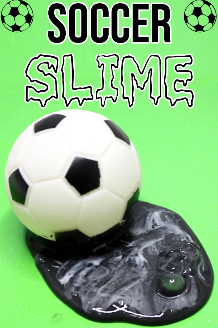 2 Ingredient Slime Recipe! BEST Soccer Slime - How To Make Homemade Slime - DIY Soccer Craft Idea - Party Favors - Gifts - soccer mom