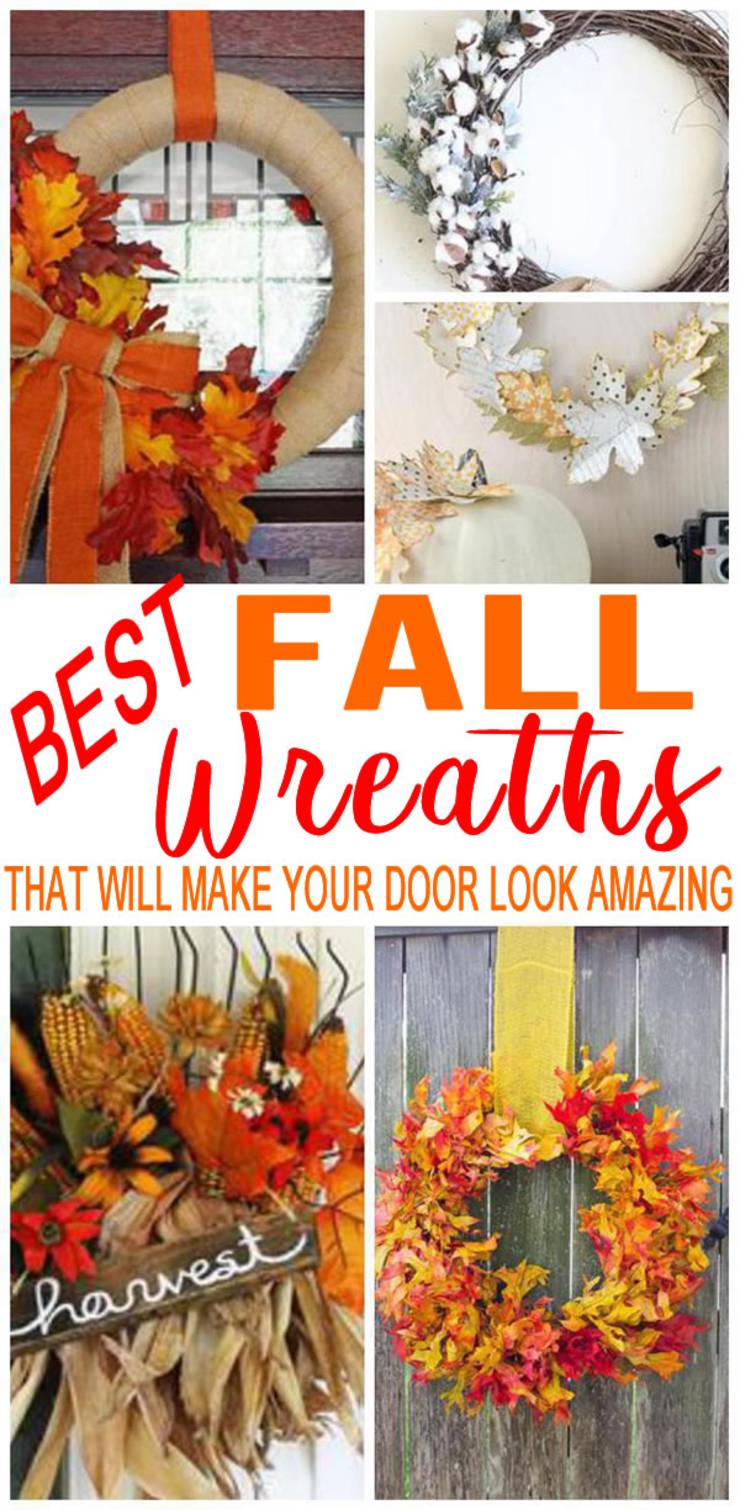 DIY Fall Wreath | Cheap - Easy Wreath Ideas For Front Door | How To Make - Simple Tutorials