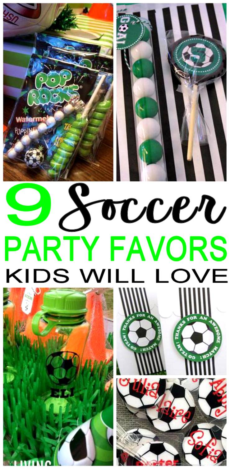 soccer party favors
