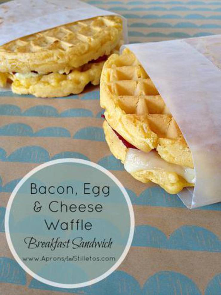 Breakfast On The Go Waffle Sandwiches