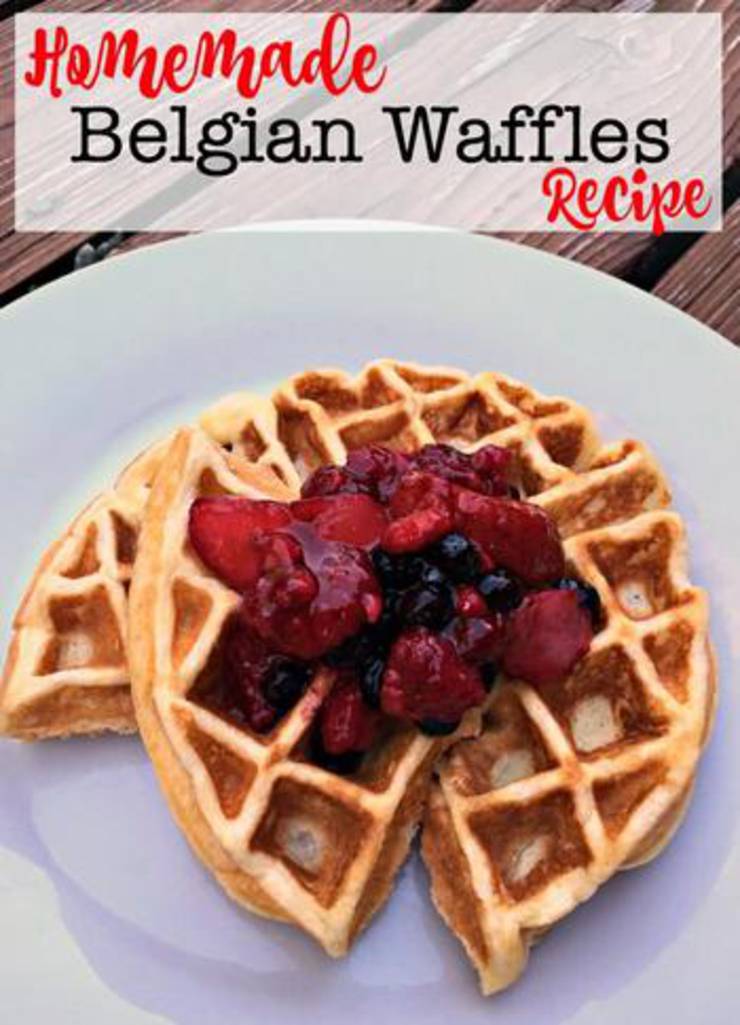 Simple Homemade Belgian Waffle Recipe