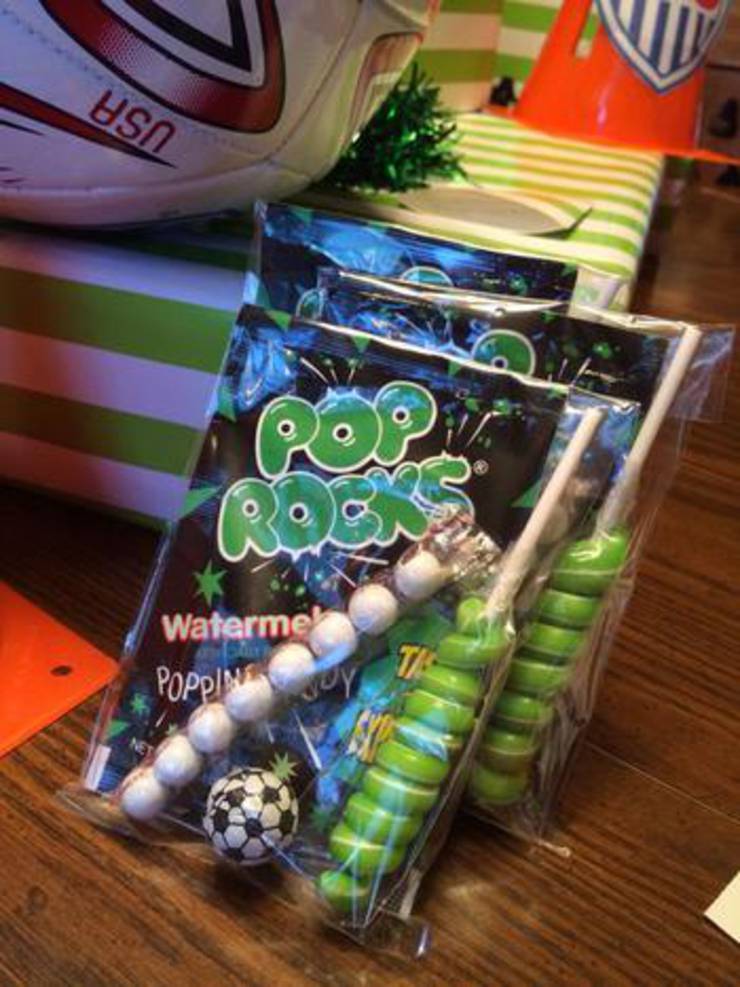 Soccer Candy Party Favors
