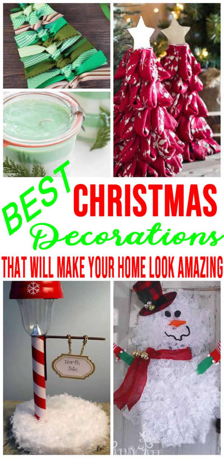 BEST Christmas Decorations! DIY Christmas Decoration Ideas - Indoor - Outdoor - Easy & Cheap For The Home - Apartment! Kids & Adults Will Love - Fun Craft Projects