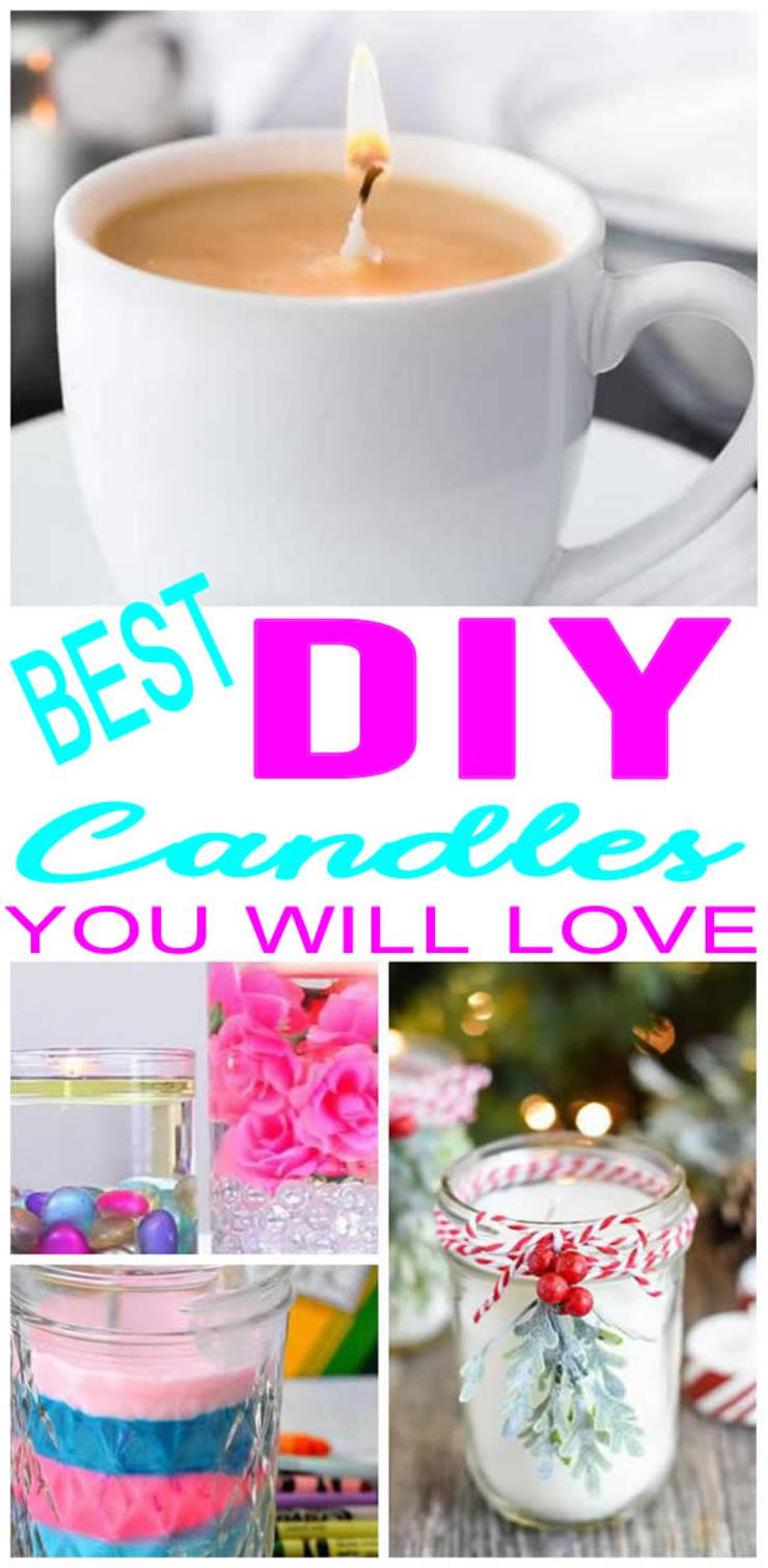AMAZING DIY Candles! BEST Candle Making Ideas - EASY Homemade Recipes - Scented - Cheap - Design & Decoration