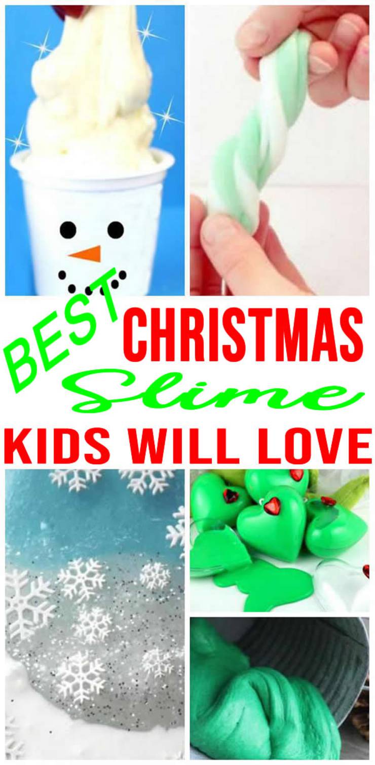 Christmas Slime! How To Make DIY Christmas Slime - Easy Homemade Recipes - Edible - Gift Ideas - Jars - Containers