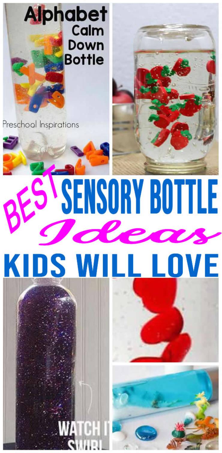 EASY Sensory Bottles! FUN DIY Sensory Bottle Ideas - How To Make Calm Down Jars - Baby - Toddlers - Kids - Preschool - Simple Kids Activities