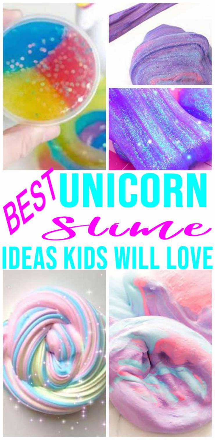 BEST Unicorn Slime Recipes! Easy Slime Ideas - DIY - How To Make - Quick & Simple Homemade Unicorn Slime - Poop - Fluffy - Glitter - Kids Party Favors