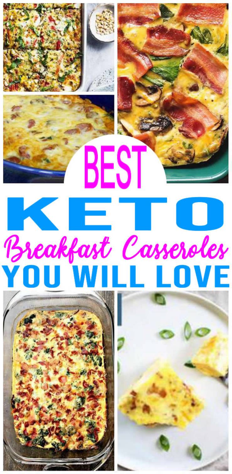 EASY Keto Breakfast Casserole! Low Carb Breakfast Ideas - Quick - Healthy - Mornings - Make Ahead - Ketogenic Diet Recipes