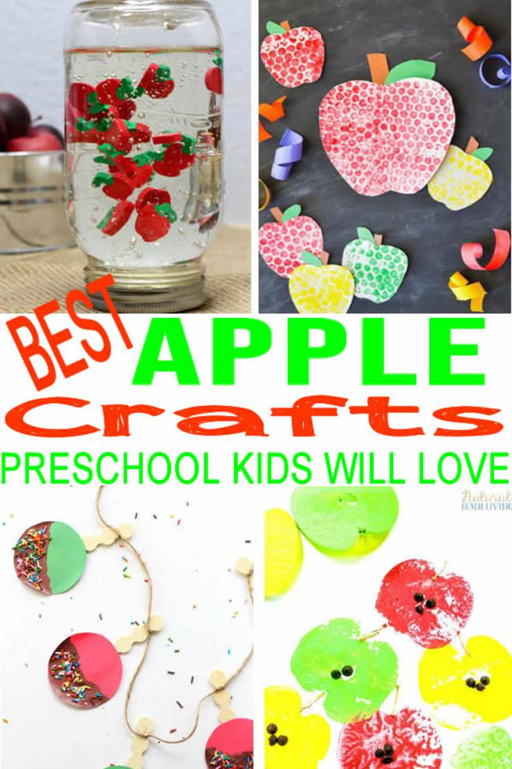 FUN Preschool Apple Crafts! BEST Apple Craft Ideas - Toddlers - Kids - Classroom - Art Projects