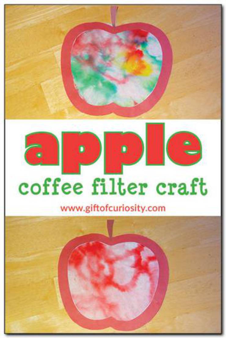 Apple Coffee Filter Craft