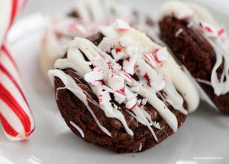 Candy Cane Oreo Brownies