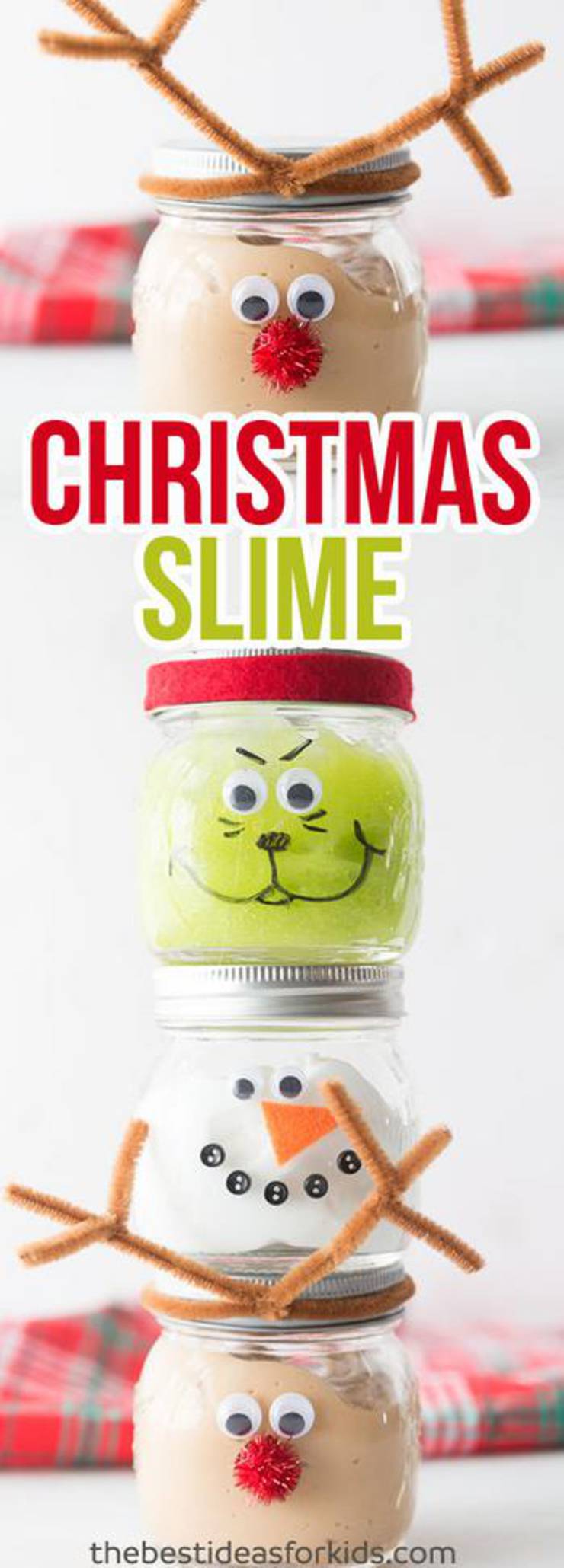 Diy Christmas Slime Jars - Christmas Slime! How To Make DIY Christmas Slime - Easy Homemade Recipes