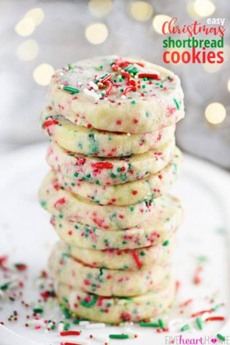 Easy Christmas Shortbread Cookies
