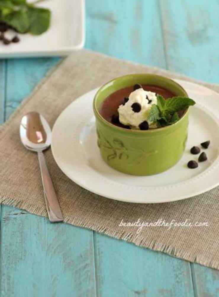 Paleo And Keto Chocolate Mint Pudding