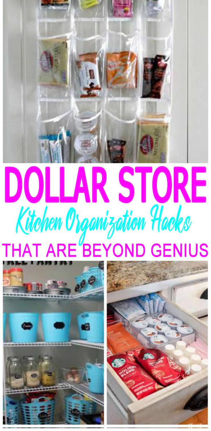 DIY Dollar Store Hacks | Organization & Storage Ideas - Declutter - DIY Projects For The Kitchen - Home - Pantry