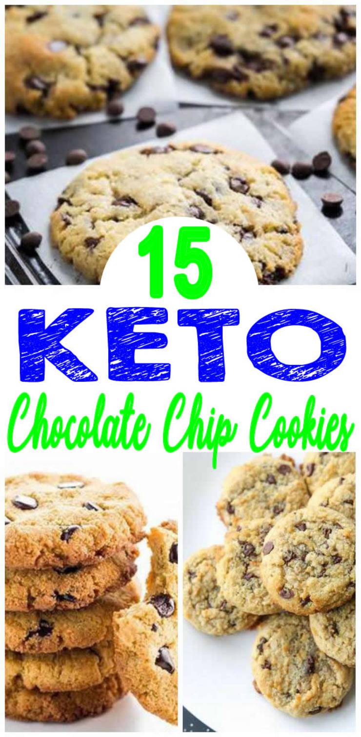 Keto Chocolate Chip Cookies – BEST Low Carb Chocolate Chip Cookie Recipes – Easy Ketogenic Diet Ideas