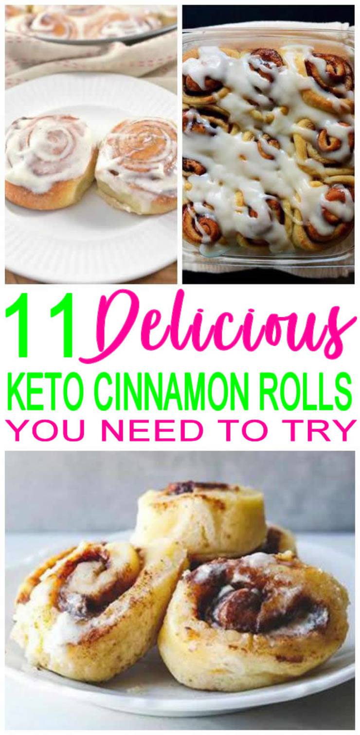 Keto Cinnamon Rolls– BEST Low Carb Cinnamon Roll Recipes – Easy Ketogenic Diet Ideas - Ooey Gooey Keto Friendly