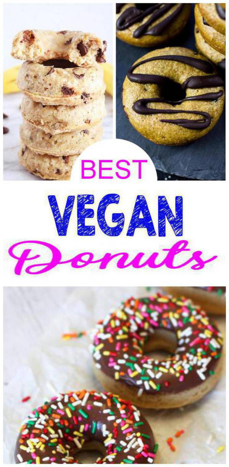 9 Super Yummy Vegan Donuts | Vegan Donut Recipes - Easy - Healthy - Gluten Free