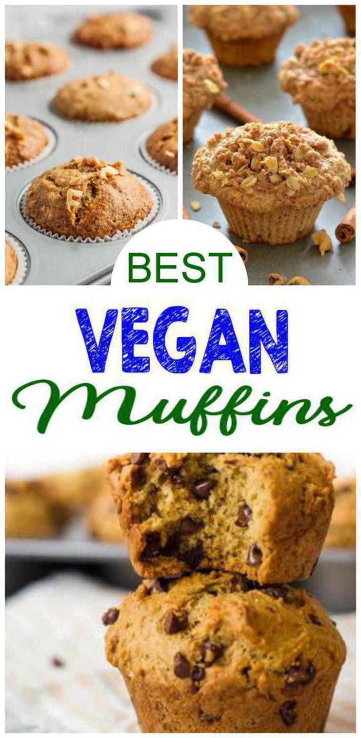 9 Vegan Muffins – BEST Vegan Muffin Recipes – Easy - Healthy - Vegan Ideas - Breakfast - Snack - Dessert