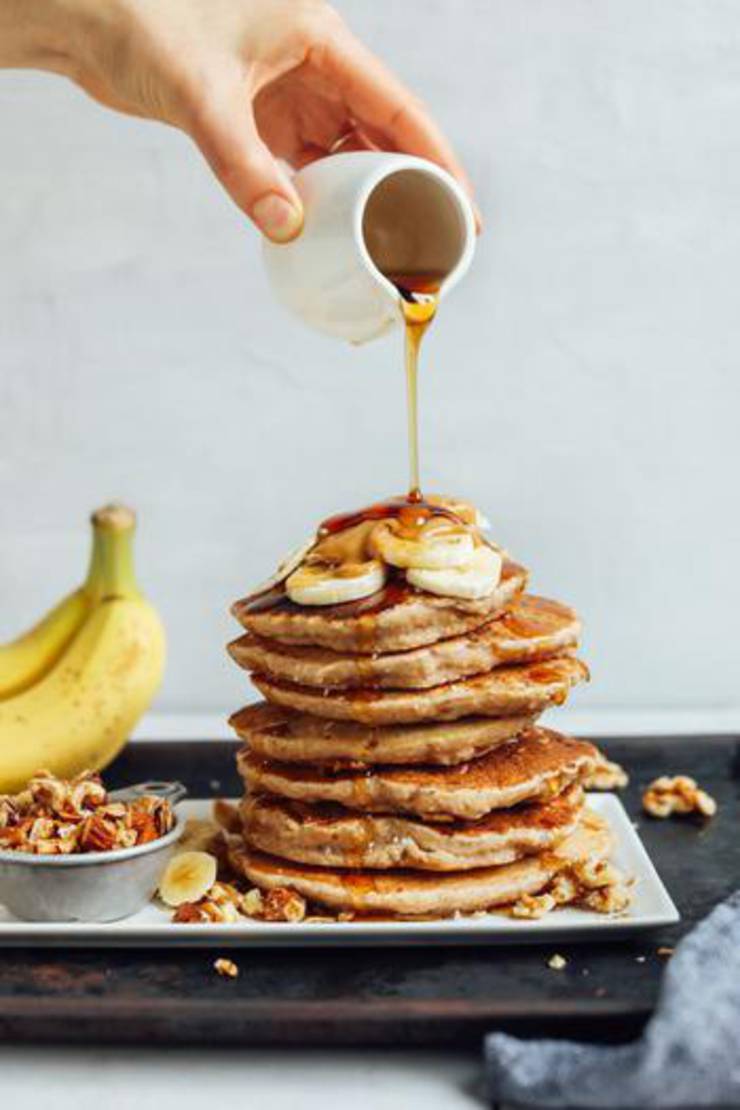 Banana Walnut Pancakes