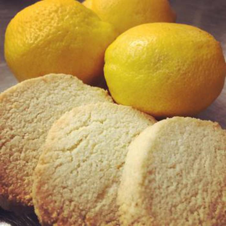 Keto Lemon Shortbread Cookies