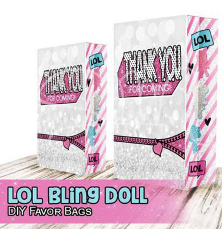 Lol Dolls Birthday Favor Gift Bags