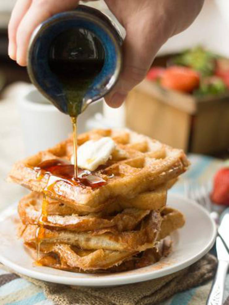 Vegan French Toast Waffles