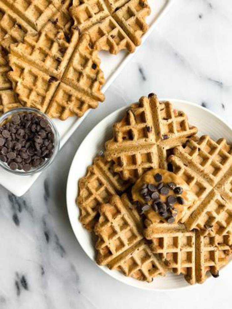 Vegan Peanut Butter Waffles