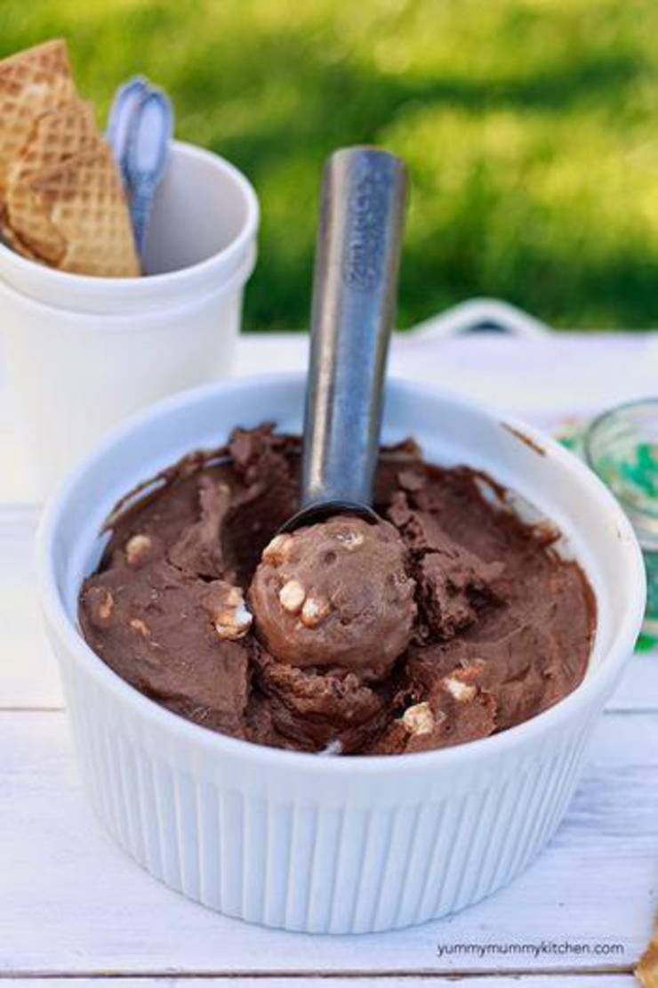 Vegan Rocky Road Ice Cream