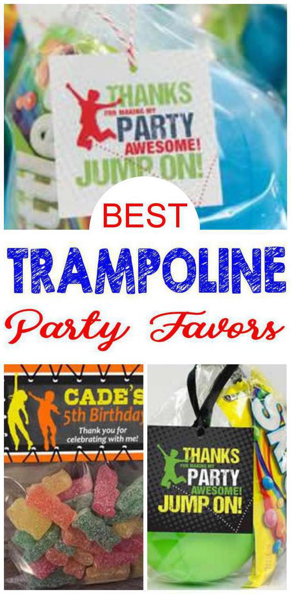 Trampoline Birthday Party Favors
