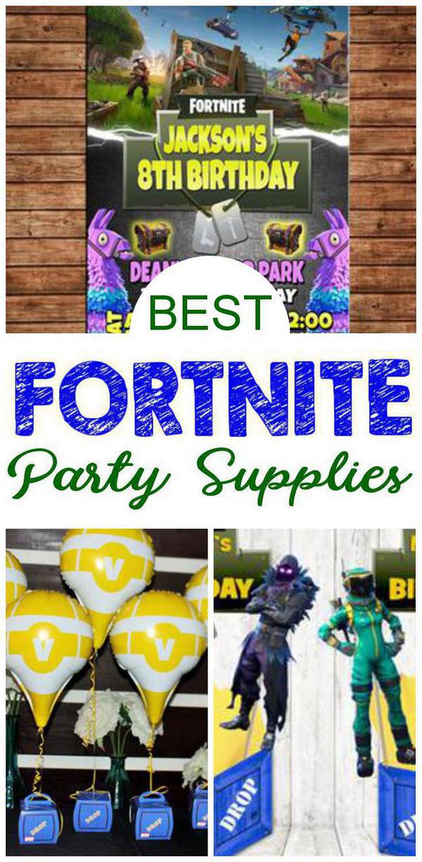 Fortnite Party Supplies - Decorations - Invitations - Balloons
