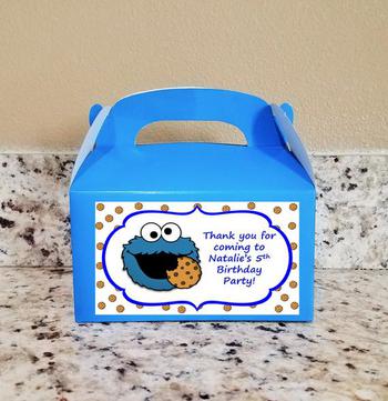 Cookie Monster Favor Boxes