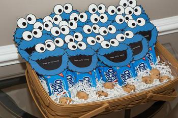 Cookie Monster Favor Tags