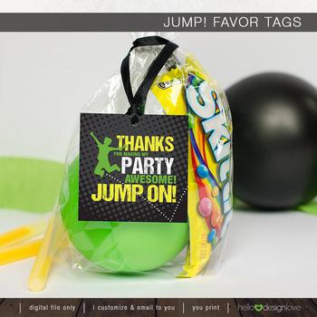 Jump Trampoline Party Favors