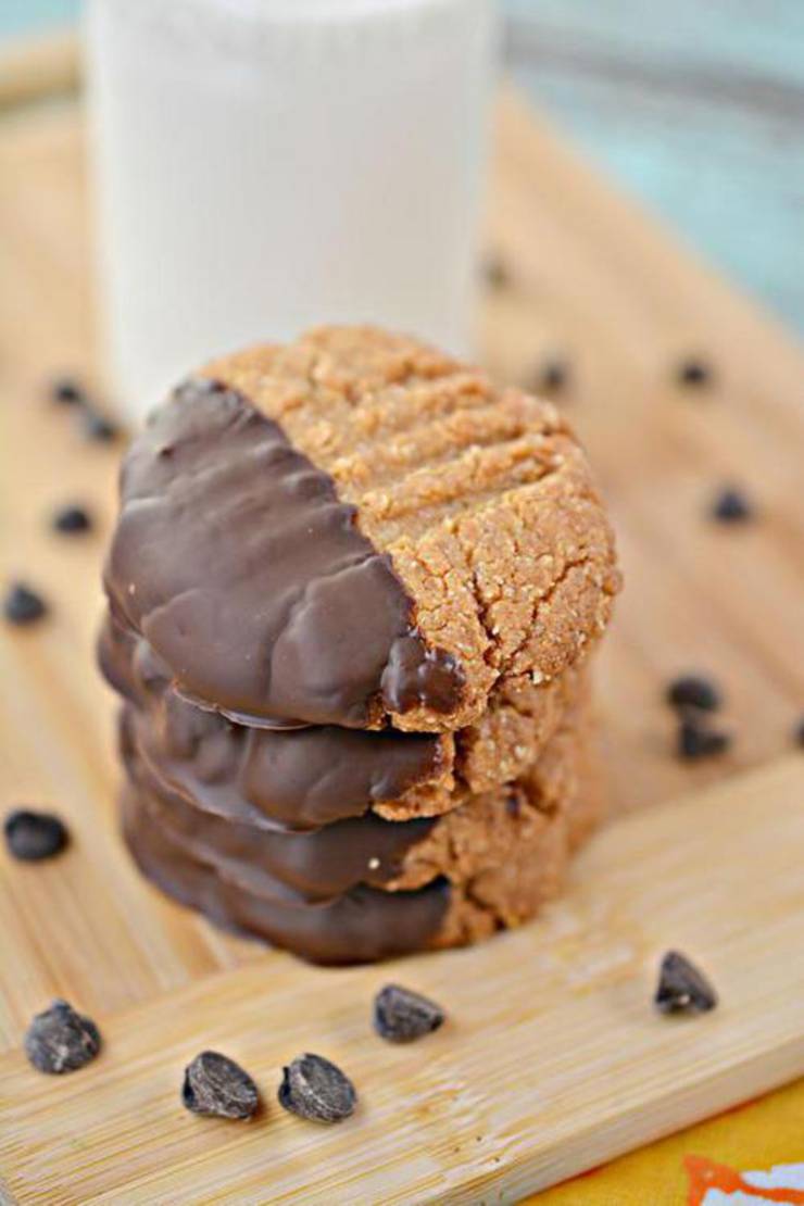 Best Keto Cookies Low Carb Peanut Butter Cookie Idea Chocolate Dipped Quick Easy Ketogenic Diet Recipe Completely Keto Friendly