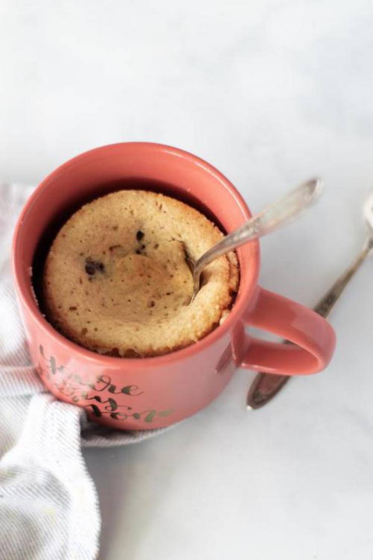 Best Keto Mug Cakes Low Carb Keto Microwave Peanut Butter Chocolate Chip Mug Cake Idea Quick Easy Ketogenic Diet Recipe Completely Keto Friendly