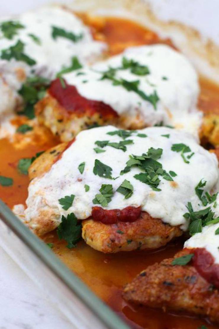 Keto Chicken Parmesan Best Low Carb Chicken Recipe Baked No Breading Gluten Free Easy Keto Friendly Idea