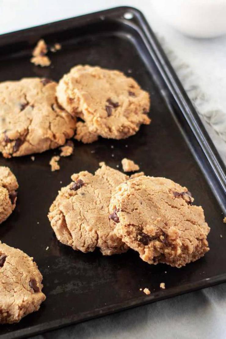 Keto Cookies Best Low Carb Peanut Butter Chocolate Chip Cookie Idea Quick Easy Ketogenic Diet Recipe Completely Keto Friendly