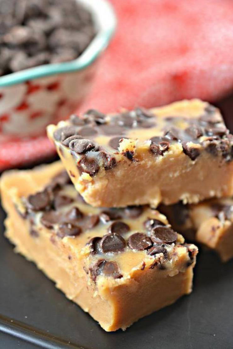 Keto Fudge Best Low Carb Keto Peanut Butter Chocolate Chip Fudge Idea Quick Easy Ketogenic Diet Recipe Completely Keto Friendly