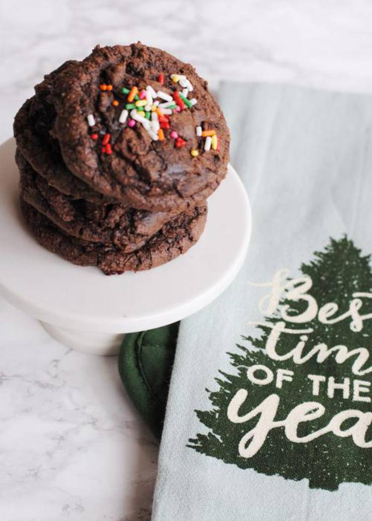 Chunky Christmas Cookies Using A Brownie Box Mix