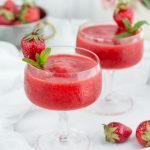 Keto Wine Slushie - BEST Low Carb Strawberry Wine Slushie Recipe - EASY Ketogenic Diet Frozen Alcohol Drink Mix You Will Love