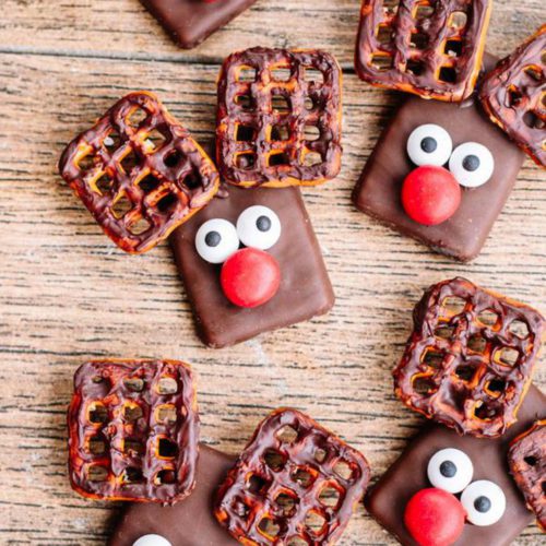 Christmas Cookies – BEST Reindeer Cookie Recipe – {Easy} Chocolate Cookies – Party Food - Desserts – Snacks