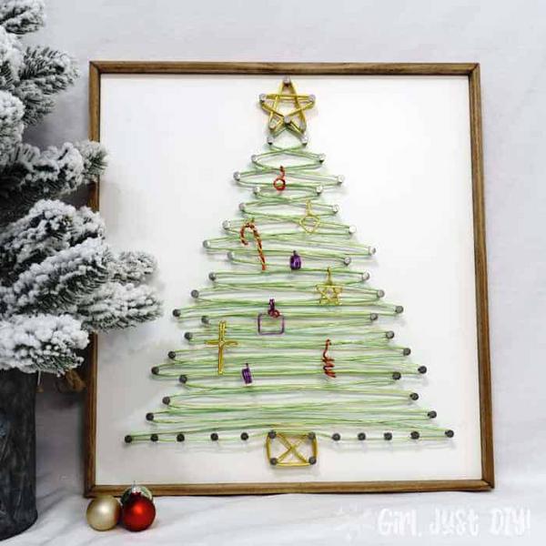 String Art Christmas Tree