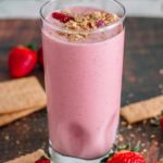 Smoothie – Best Homemade Strawberry Cheesecake Smoothie Recipe – {Easy} Breakfast – Snacks – Desserts – Quick – Simple – Healthy