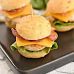 Mini Cheddar Bacon Ranch Chicken Sliders - Quick Dinner - Lunch - Appetizers