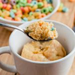 Microwave Mug Cake Recipe – Easy Microwave Fruit Loops Mug Cake For One – Simple Baking
