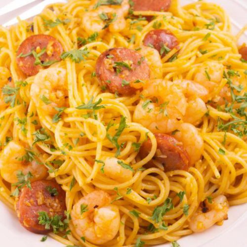 Gluten Pasta – BEST Gluten Free Cajun Shrimp Pasta With Sausage Recipe – Lunch - Dinner